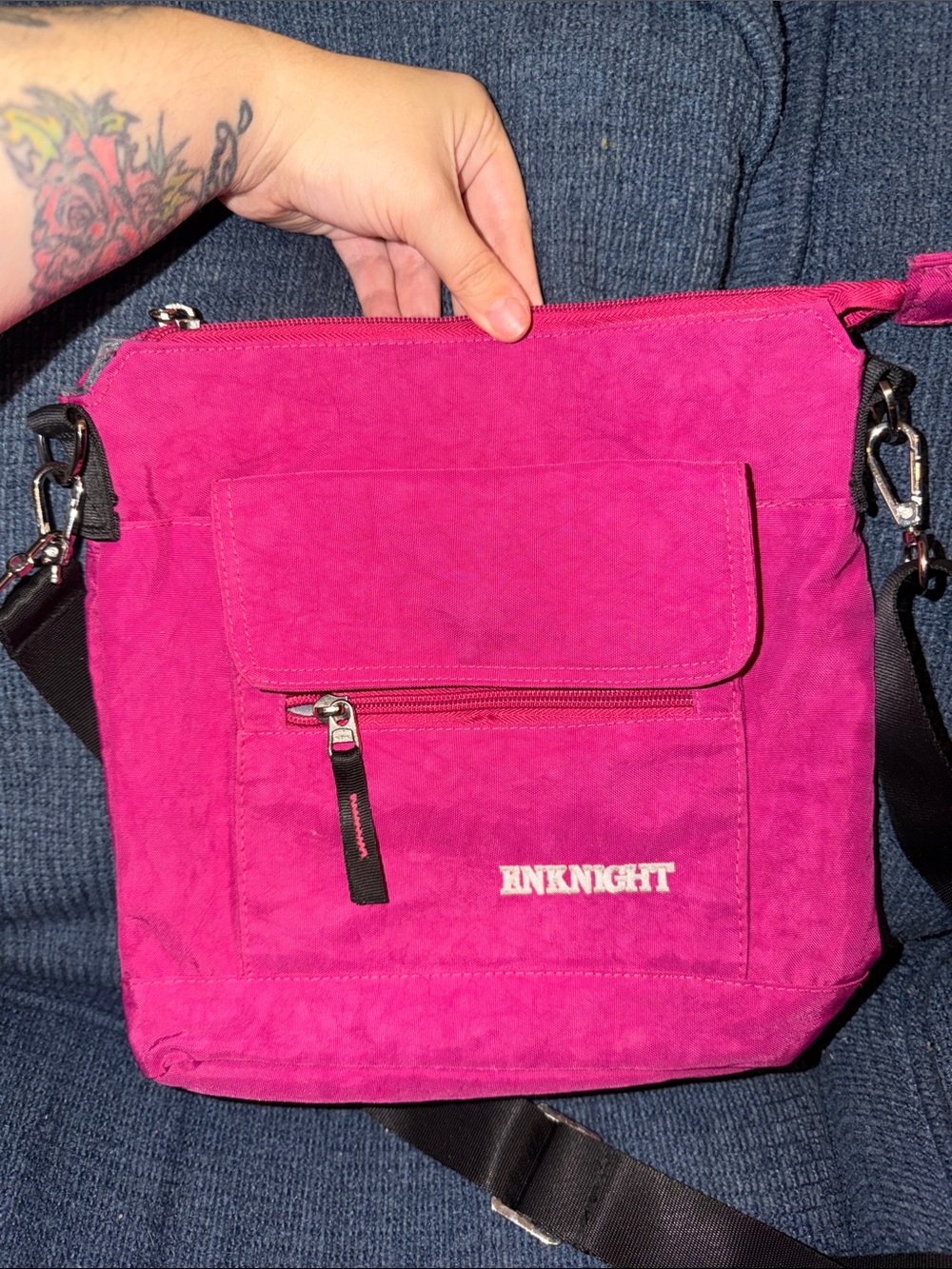 Bright Pink Crossbody Bag - Picture 1 of 6